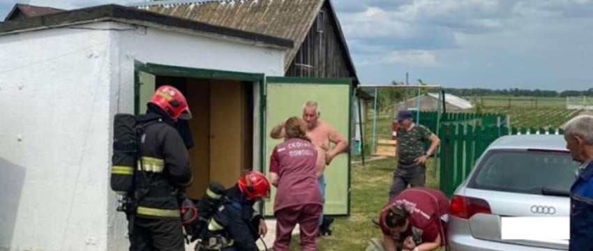 Спасение супругов из подвала гаража в Жабинковском районе