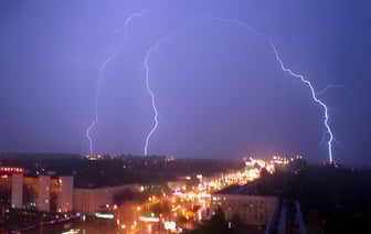 Оранжевый уровень опасности из-за гроз в Витебской области