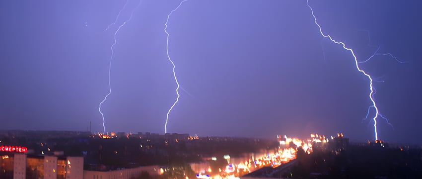 Оранжевый уровень опасности из-за гроз в Витебской области