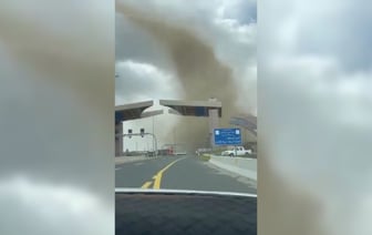 Мощный торнадо в Саудовской Аравии