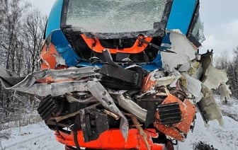 Фура была зарегистрирована в Брестской области. Грузовик из Беларуси попал под поезд в России