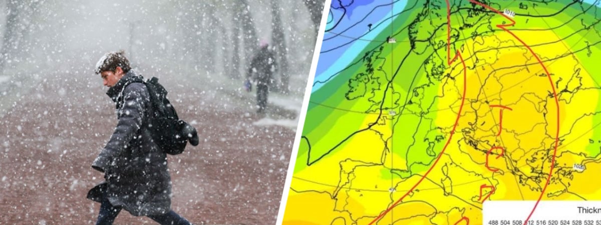 Синоптики предупредили белорусов о «мокрых» снегопадах в первый день весны. А когда потеплеет до +16°С? — Фото