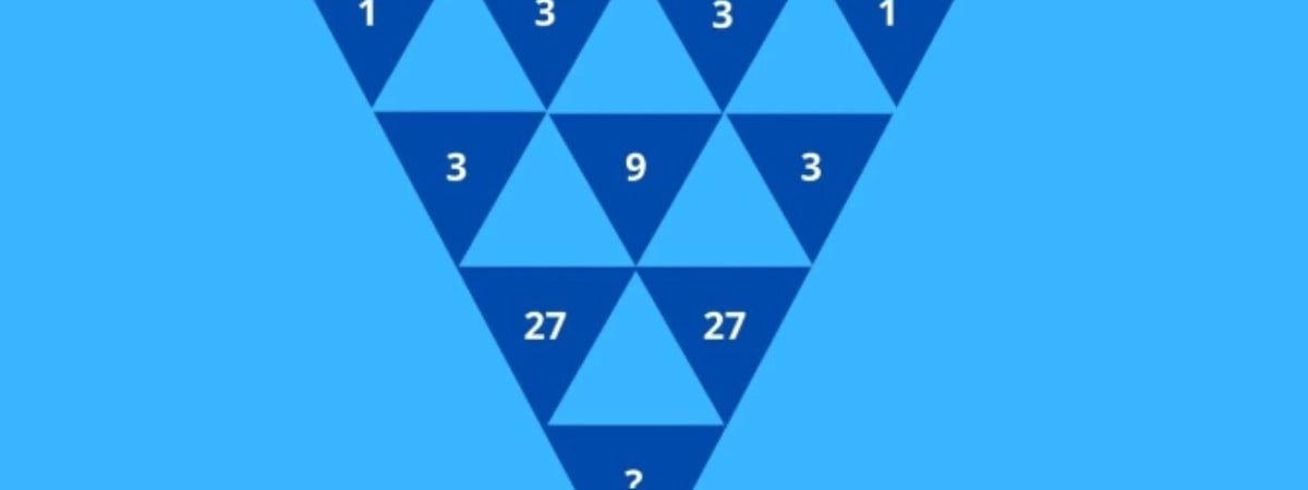 Эта головоломка с треугольниками проверит вашу логику. Сможете найти число под вопросом? — Фото