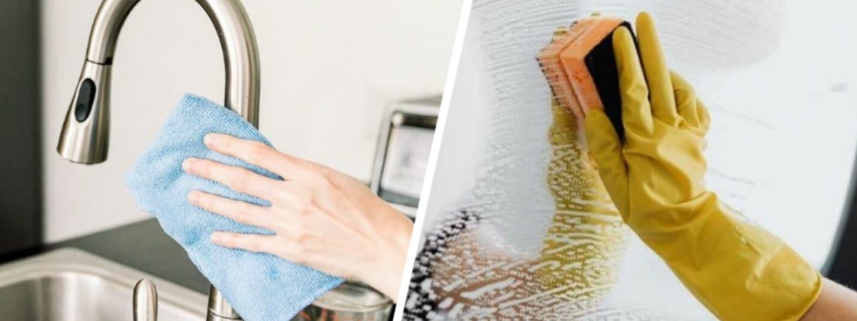 Устали оттирать разводы на смесителях и зеркалах в ванной? Нашли 2 простых средства, которые продлят эффект чистоты — Полезно