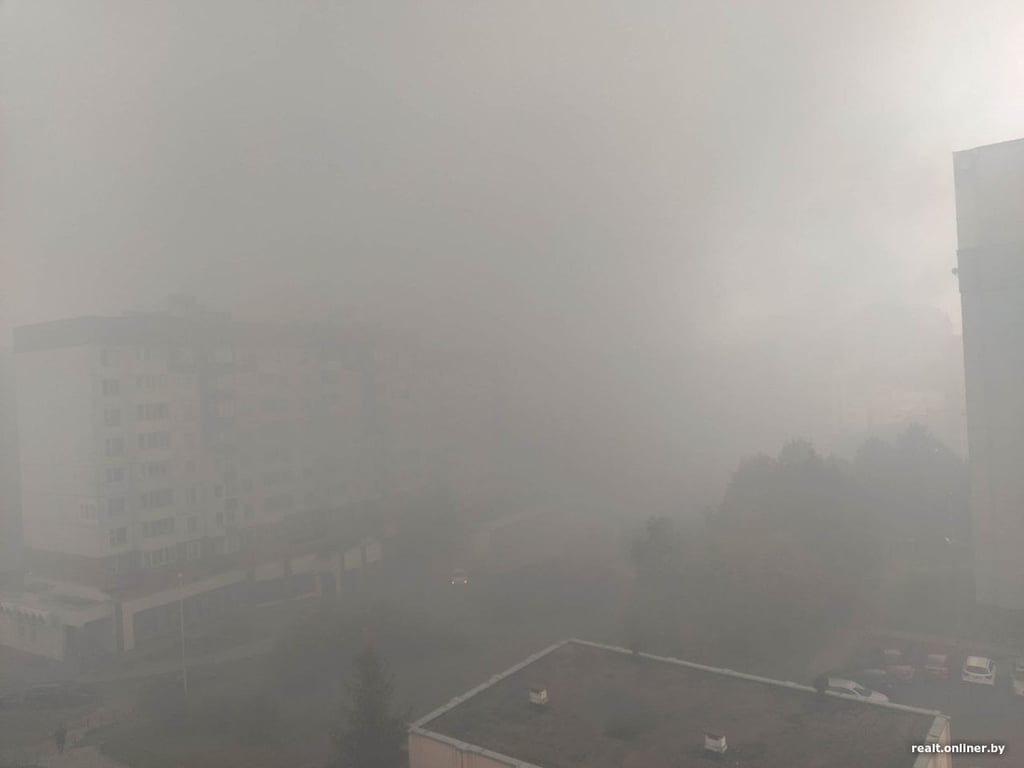 В Минске горел строящийся торговый центр