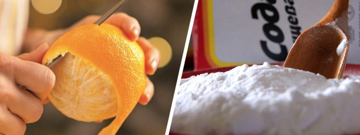 Зачем смешивать апельсиновые шкурки с содой? Это поможет справиться с двумя проблемами — Полезно