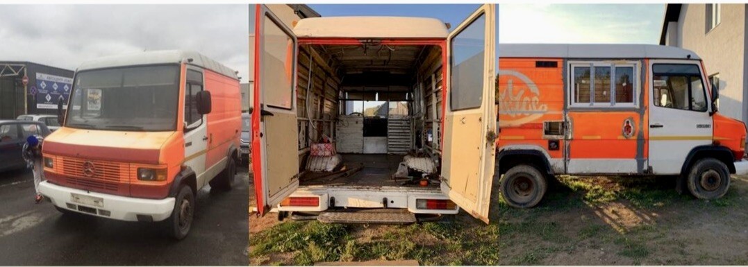 Пара из Бреста сделала крутой фуд-трак из старого Mercedes-Benz 609