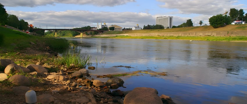 Уровень воды в Двине в черте Витебска упал еще сильнее
