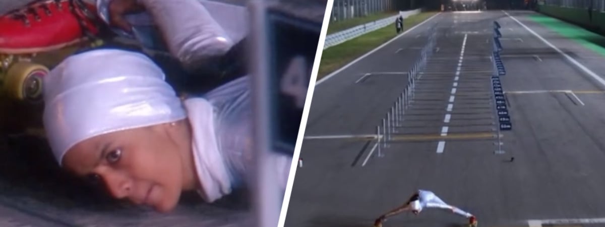 «Где это может пригодиться?» — Ролик с рекордсменкой Гиннесса по лимбо-скейтингу набрал в TikTok 3 млн просмотров — Видео