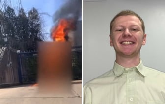 Американский военный поджег себя возле посольства Израиля в знак протеста против «геноцида» — Видео