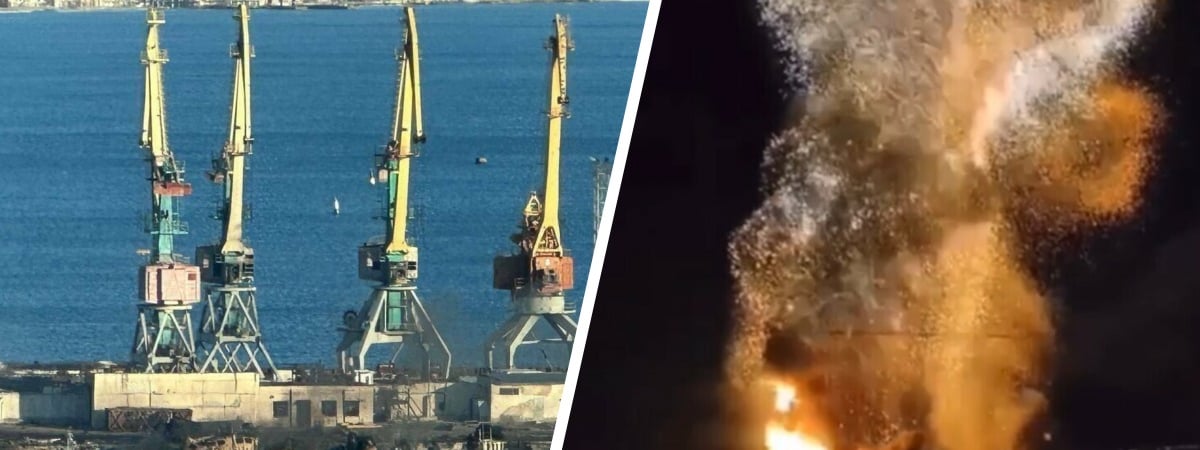 «Ты снимаешь? Охренеть!» — Появилось видео удара по БДК «Новочеркасску» в Крыму. И фото, что с ним стало — Видео