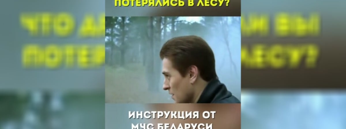 «А если это лес в Могилевской области?» — МЧС поделились правилами, если потерялись в лесу. Белорусы оценили «шедевр» — Видео
