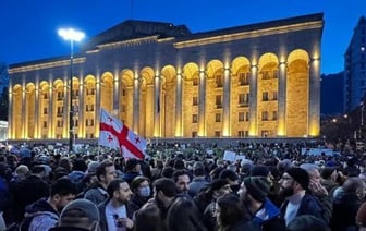 Протесты против закона об иноагентах в Грузии