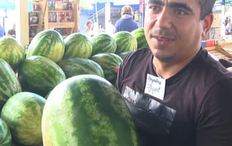 Продавец на рынке в Бресте рассказал, как выбрать арбуз