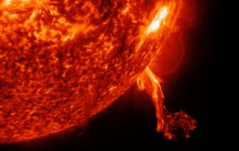 Ученые зафиксировали мощную вспышку на солнце