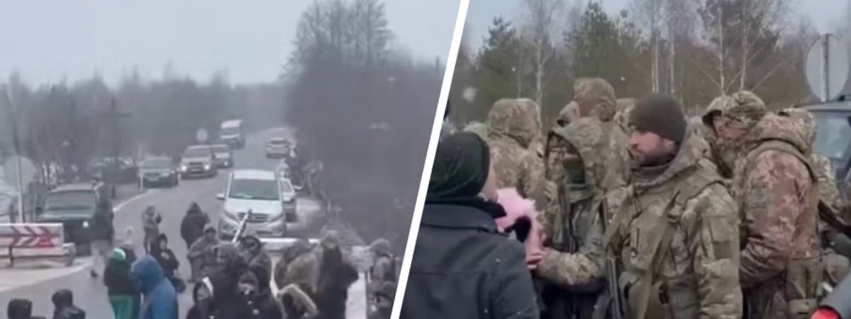 Десятки украинцев устроили протест на границе с Беларусью. Что потребовали? — Видео