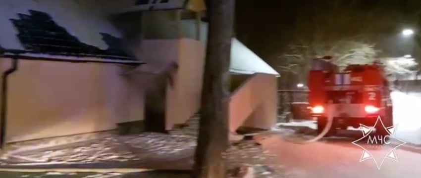 Сауна с людьми загорелась в санатории под Минском