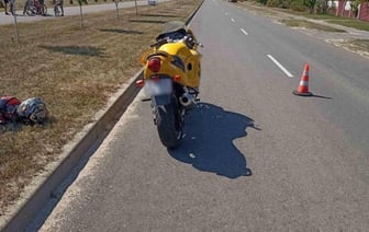 В Лунинце мотоциклист сбил вышедшего на дорогу пешехода