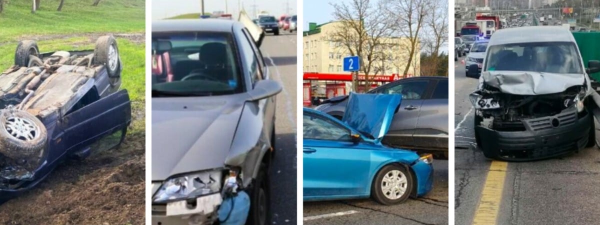 Четыре ДТП подряд. В ГАИ рассказали, почему утром “встала” кольцевая Минска — Фото
