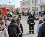 В волковысской школе провели тренировку по эвакуации при пожаре