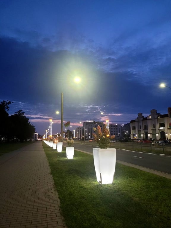 В Бресте проспект Машерова заиграл новыми красками