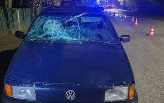 Пьяный пешеход попал под колеса Volkswagen в Ляховичском районе