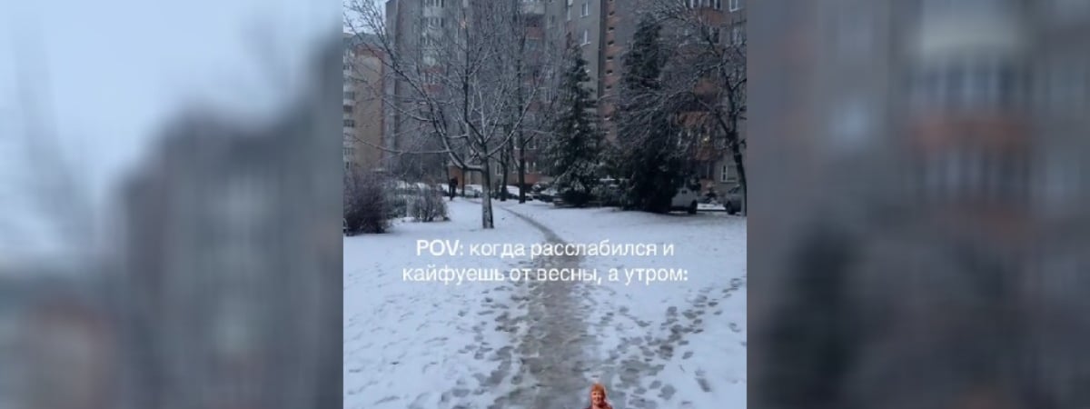 В Гродно вернулась зима, но надолго ли? Пользователи поделились видеороликами заснеженного города — Видео