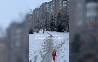 В Гродно вернулась зима, но надолго ли? Пользователи поделились видеороликами заснеженного города — Видео