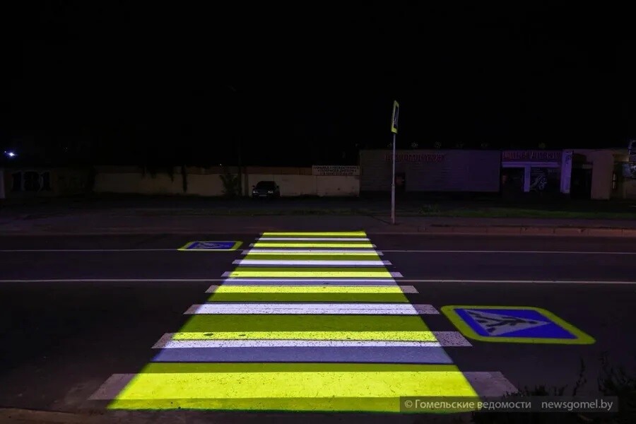 Гомель удивляет: посмотрите, какой пешеходный переход там появился