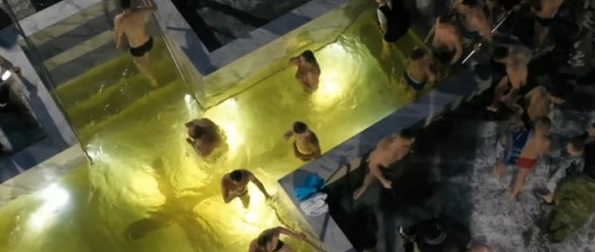 Более 750 желающих окунулись в купель на Крещение в 38-й Брестской отдельной гвардейской десантно-штурмовой бригаде