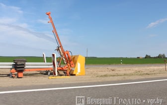 Фотофакт. Под Гродно продолжаются работы на трассе М6