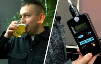 «Эффекта не почувствовал» — Белорусские милиционеры выпили валерьянку, безалкогольное пиво и кефир. Что показал алкотестер? — Видео