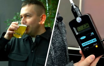 «Эффекта не почувствовал» — Белорусские милиционеры выпили валерьянку, безалкогольное пиво и кефир. Что показал алкотестер? — Видео