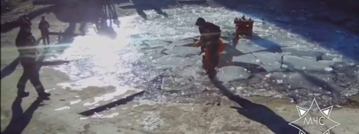 В Новополоцке ребенок попал в ловушку городского фонтана — Видео