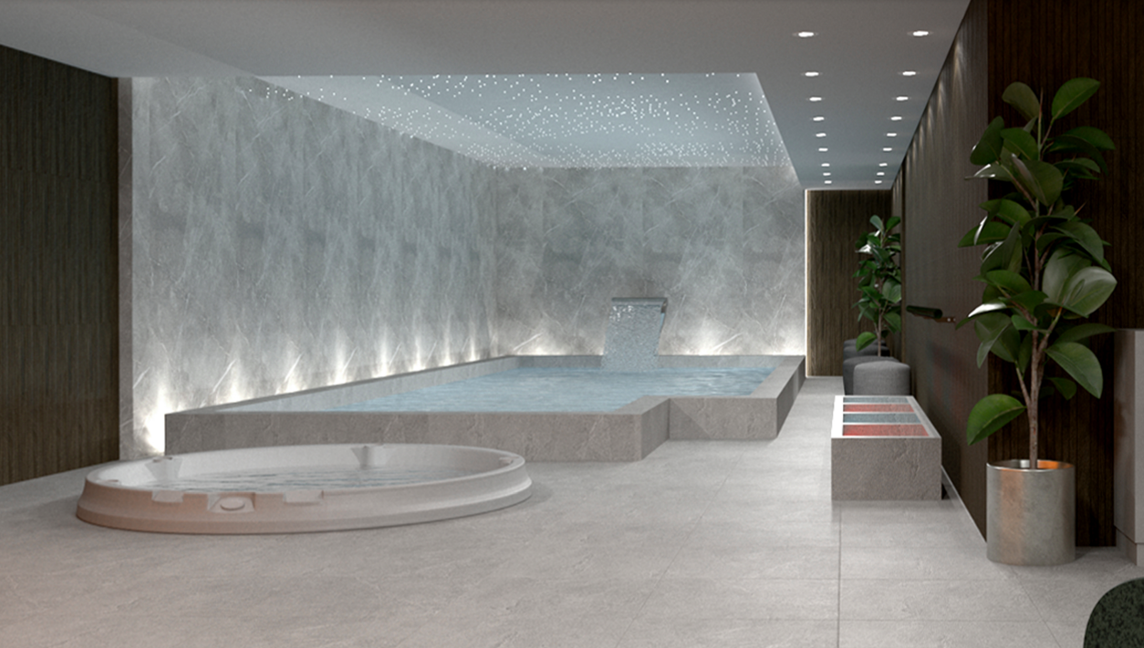 Эскиз спа-зоны гостиницы «Витебск»