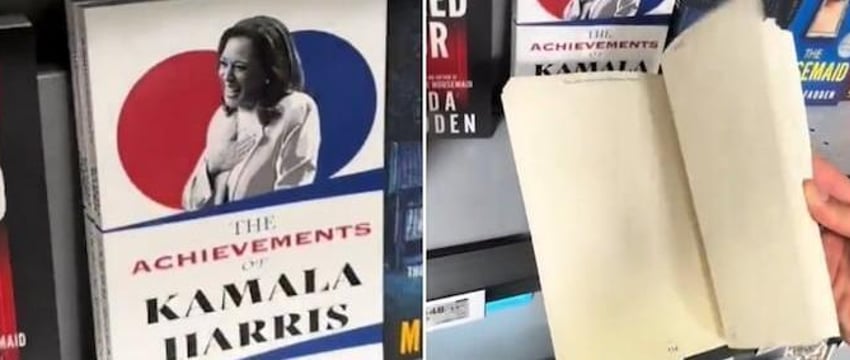 Книгу «Достижения Камалы Харрис» с пустыми страницами продают в США