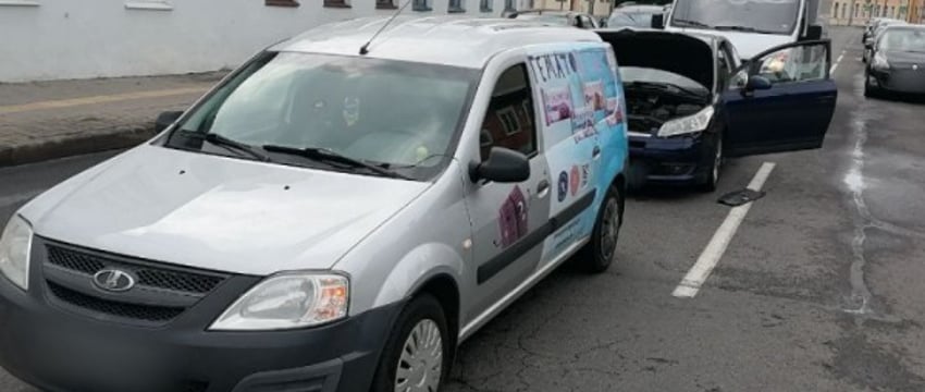 ДТП в Пинске с участием трех авто