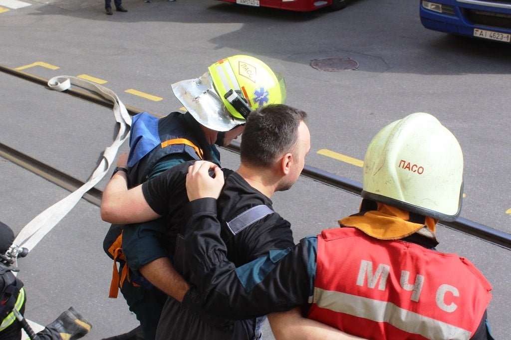 Учения на ликеро-водочном заводе «Белалко» в Бресте