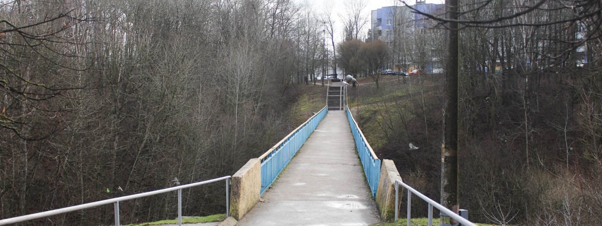 В Гродно в лесопарке Румлево реконструируют мост