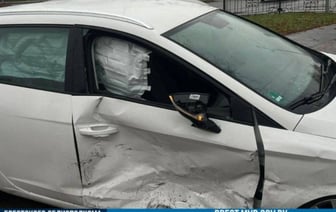 ДТП в Бресте: столкновение автомобилей «Seat» и «Honda»