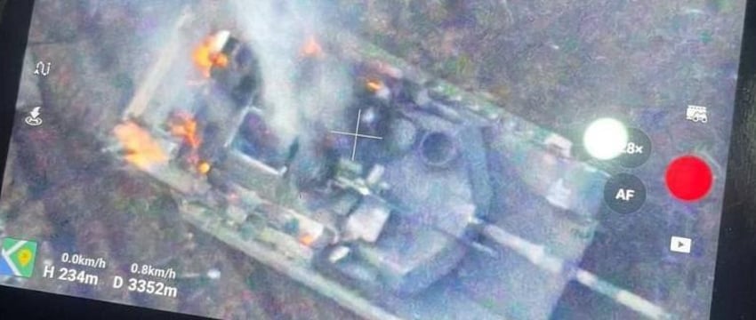 Первый танк Abrams уничтожили российские военные