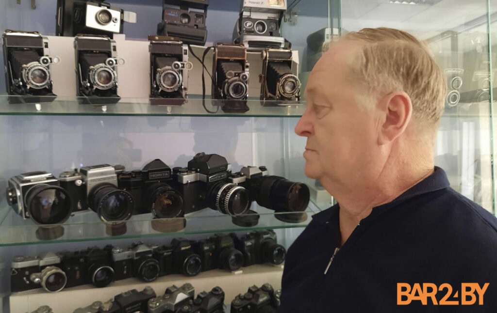 «Фотоаппарат или «Москвич»? Конечно, фотоаппарат!». Коллекцию из старой фототехники собрал житель Барановичей