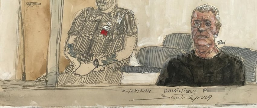 Француз, обвиняемый в массовом изнасиловании жены, госпитализирован.