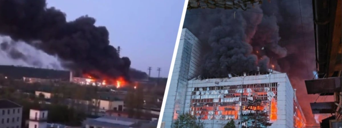 В Сети появилось видео с пожаром на крупнейшей ТЭС под Киевом — Видео