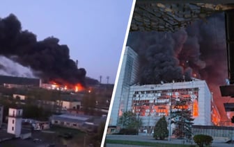 В Сети появилось видео с пожаром на крупнейшей ТЭС под Киевом — Видео