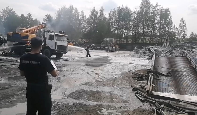 Следователи выяснили, почему сгорел склад с химической продукцией в Колодищах