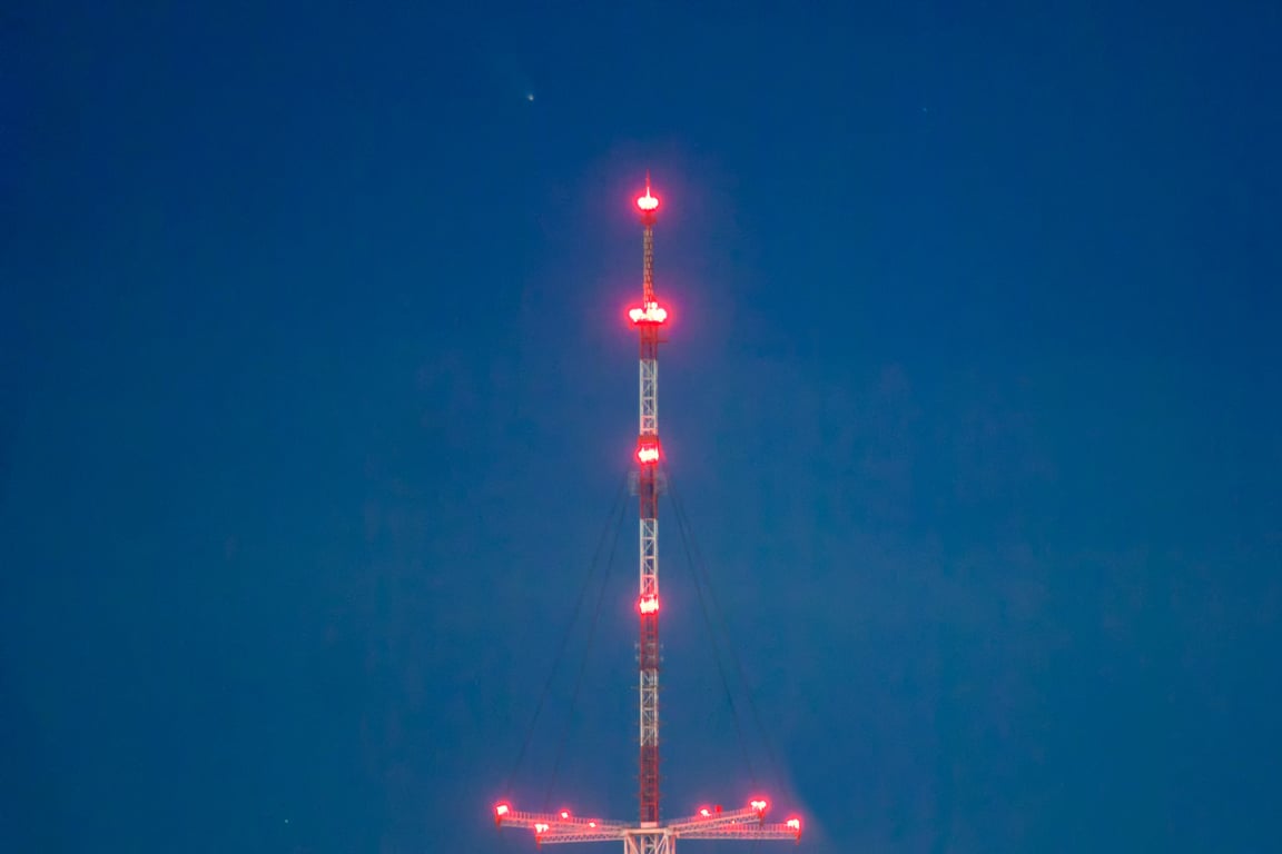 Ясные морозные ночи позволяют жителя Витебска понаблюдать за кометой C/2023 A3 (Цзыцзиньшань — ATLAS). Фото Сергея Серебро