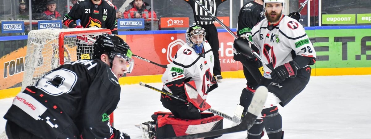 Хоккеисты «Немана» проиграли «Гомелю» и усложнили задачу выхода в полуфинал