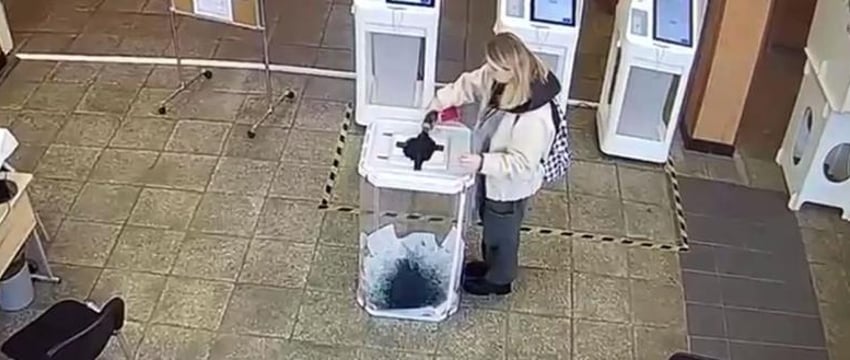 Залитые зеленкой бюллетени тоже учли при подсчетах на выборах в России