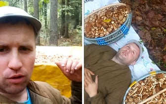 «Полный прицеп насобачил» — Белорусский блогер показал, где пошли опята. Подписчики оценили не только грибы — Видео